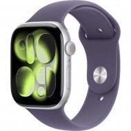 Смарт - часы Apple Watch Series 11 46mm, Silver aluminum with Purple Fog Sport Band