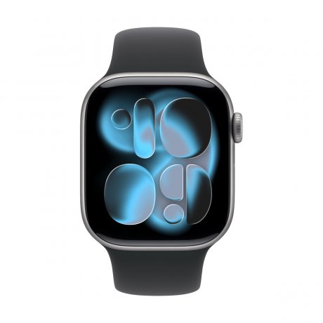 Смарт - часы Apple Watch Series 11 42mm, Space Gray aluminum with Black Sport Band