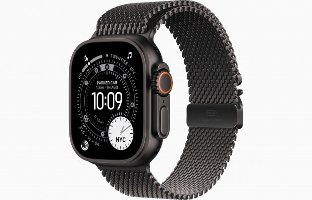 Смарт-часы Apple Watch Ultra 3 49mm, черный титан, ремешок Milanese Black